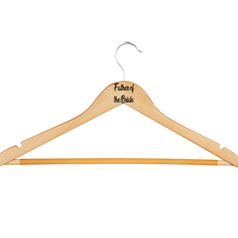 brown father of the bride hanger