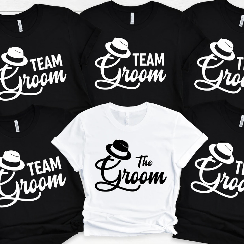 Groom, Groomsman, And Best Man Design Ideas For Custom Tuxedo Tshirt
