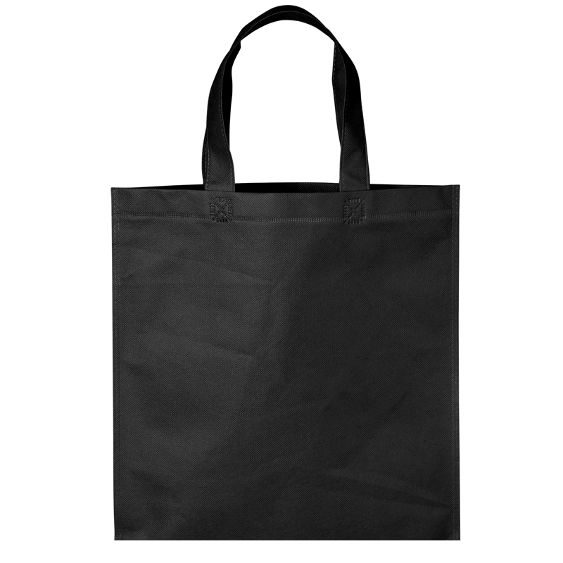 Non Woven Black Shopper Tote Bags – Pretty Creations