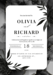 Black and White Wedding Invitations