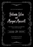 Black and White Wedding Invitations