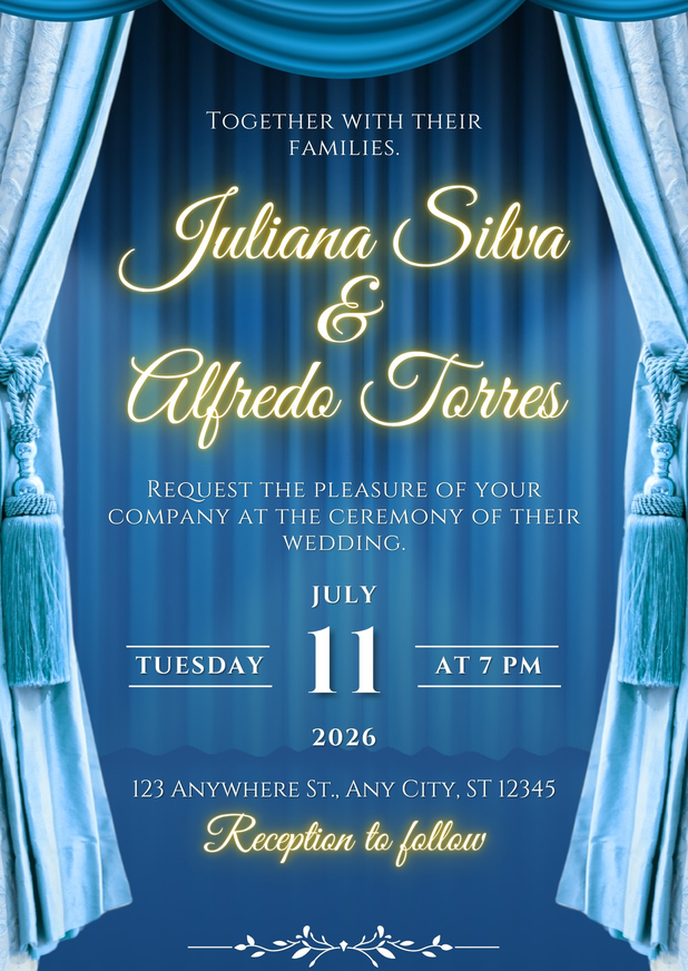Blue Wedding Invitations