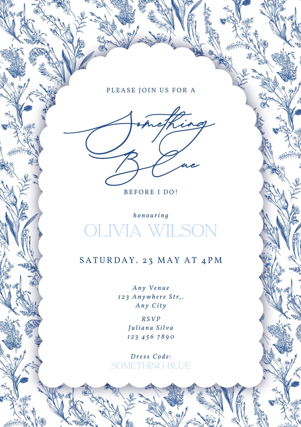 Blue Wedding Invitations