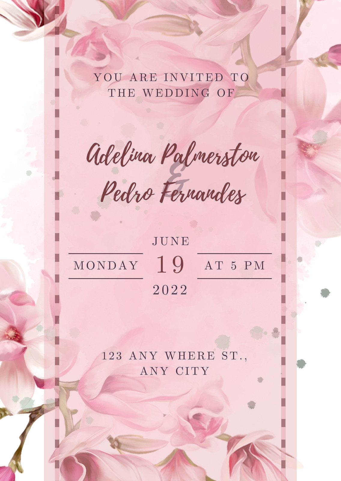 Blush Pink Wedding Invitations