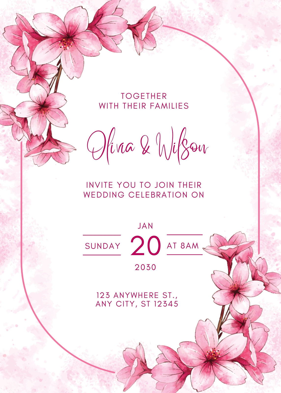 Blush Pink Wedding Invitations