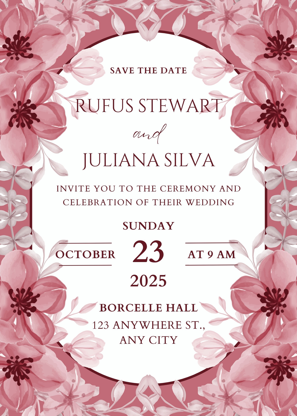 Blush Pink Wedding Invitations