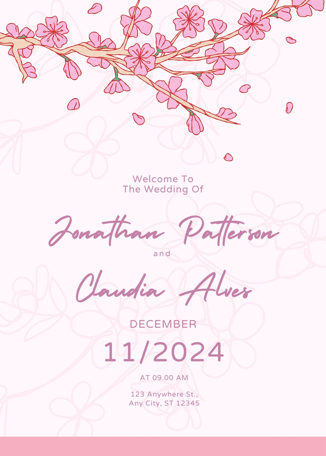 Blush Pink Wedding Invitations