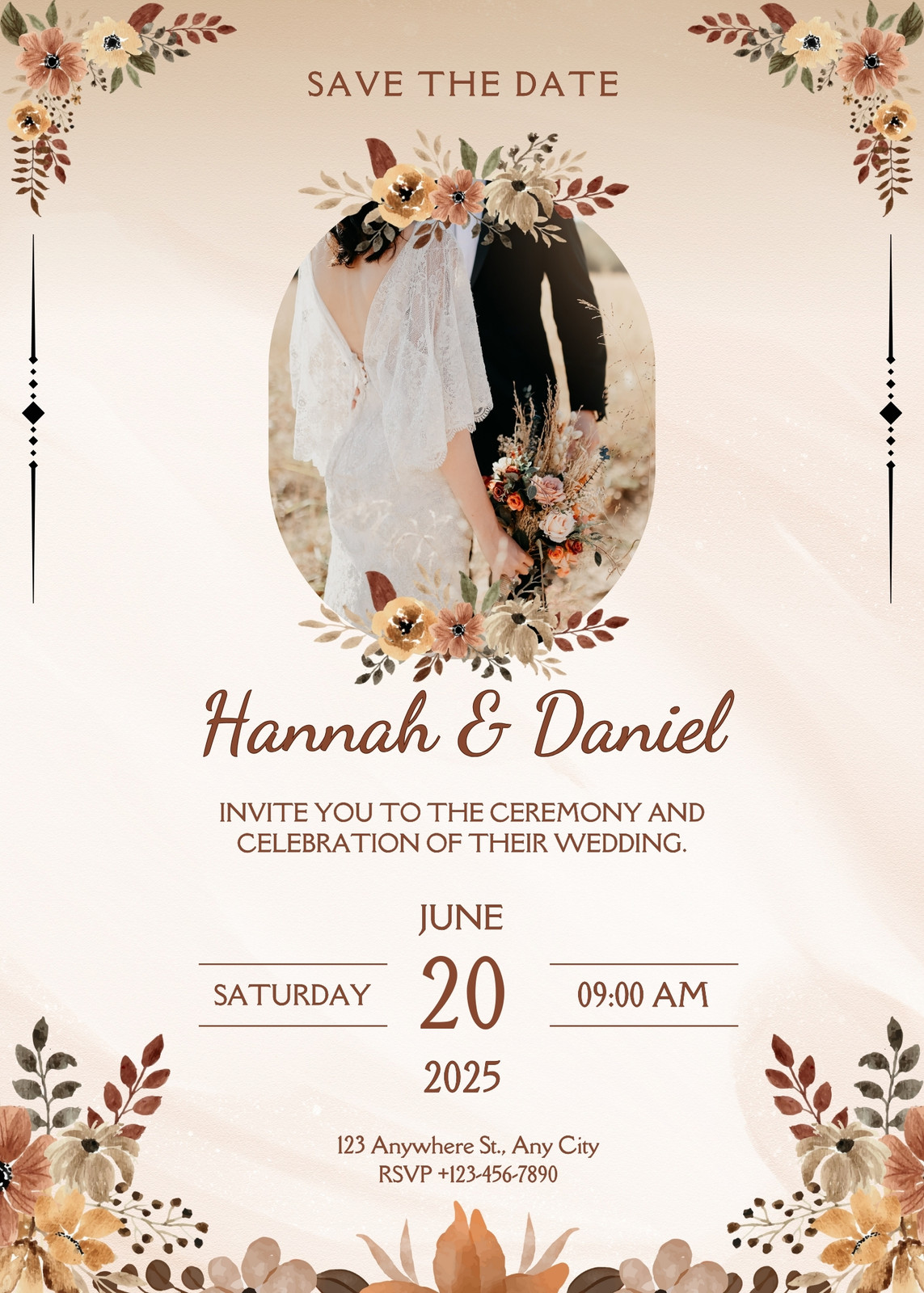 Brown Wedding Invitations