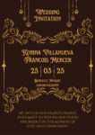 Brown Wedding Invitations