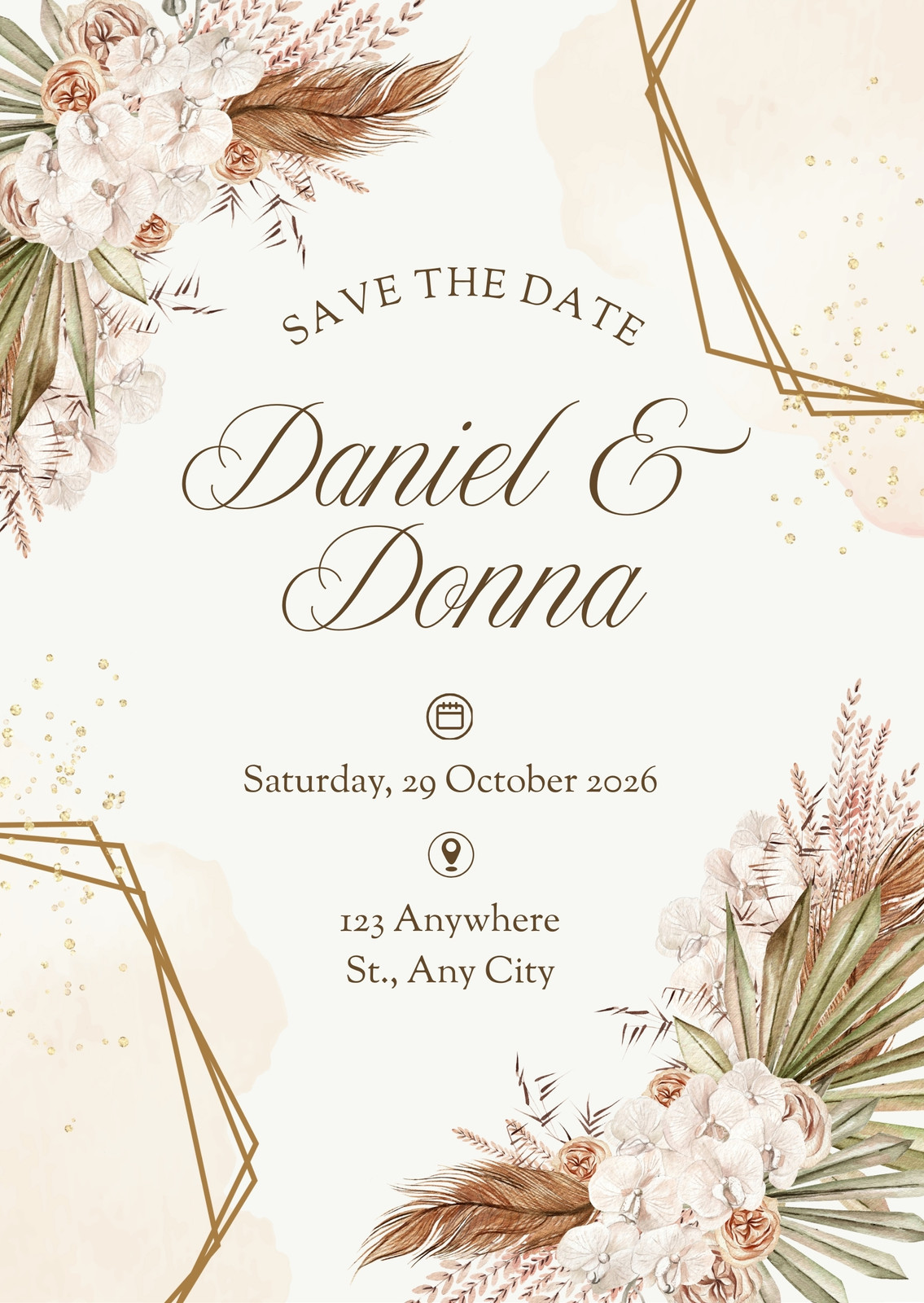 Brown Wedding Invitations