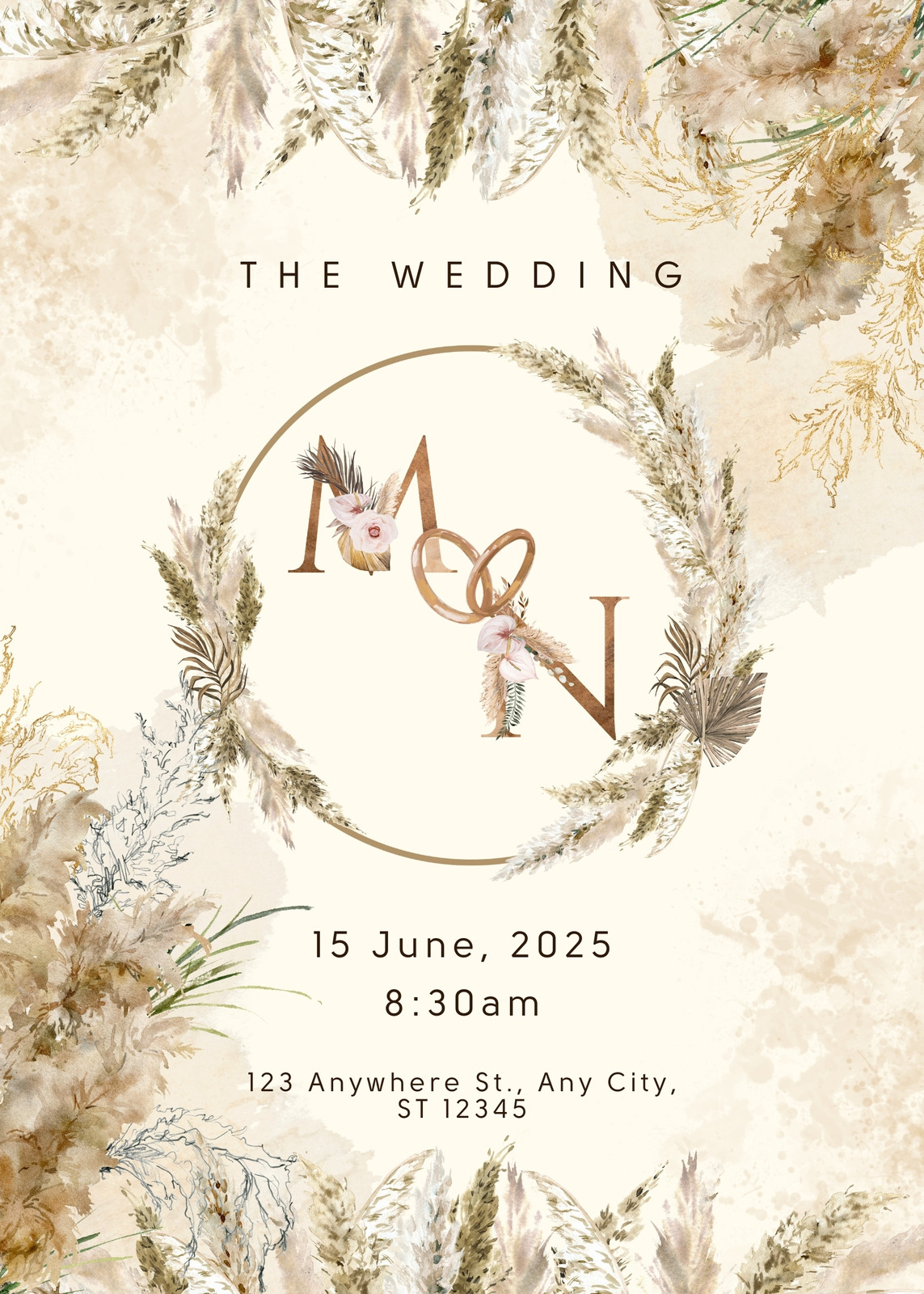 Brown Wedding Invitations