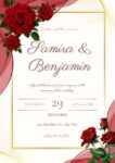 Burgndy Wedding Invitations