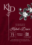 Burgndy Wedding Invitations