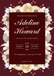 Burgndy Wedding Invitations