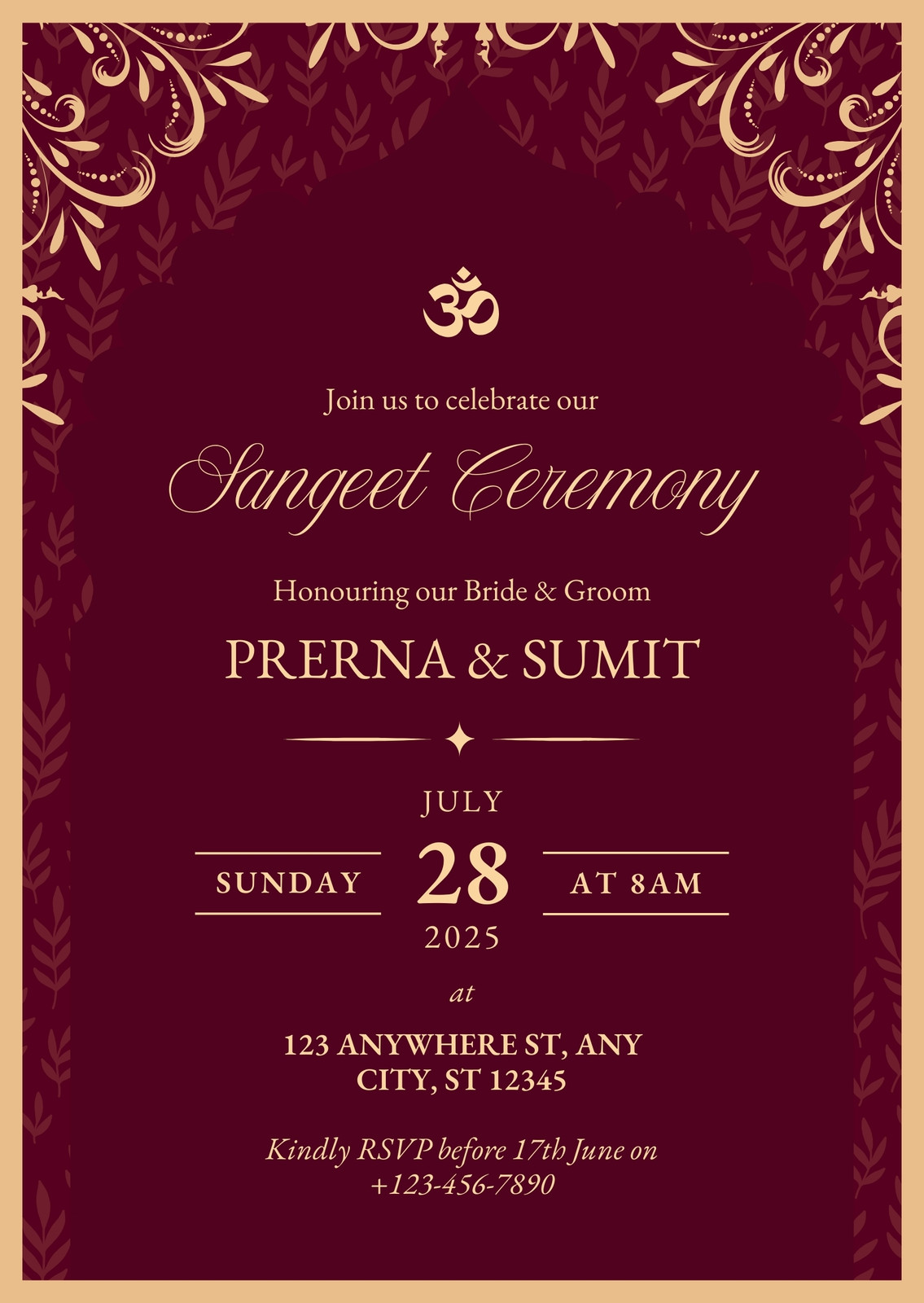 Burgndy Wedding Invitations