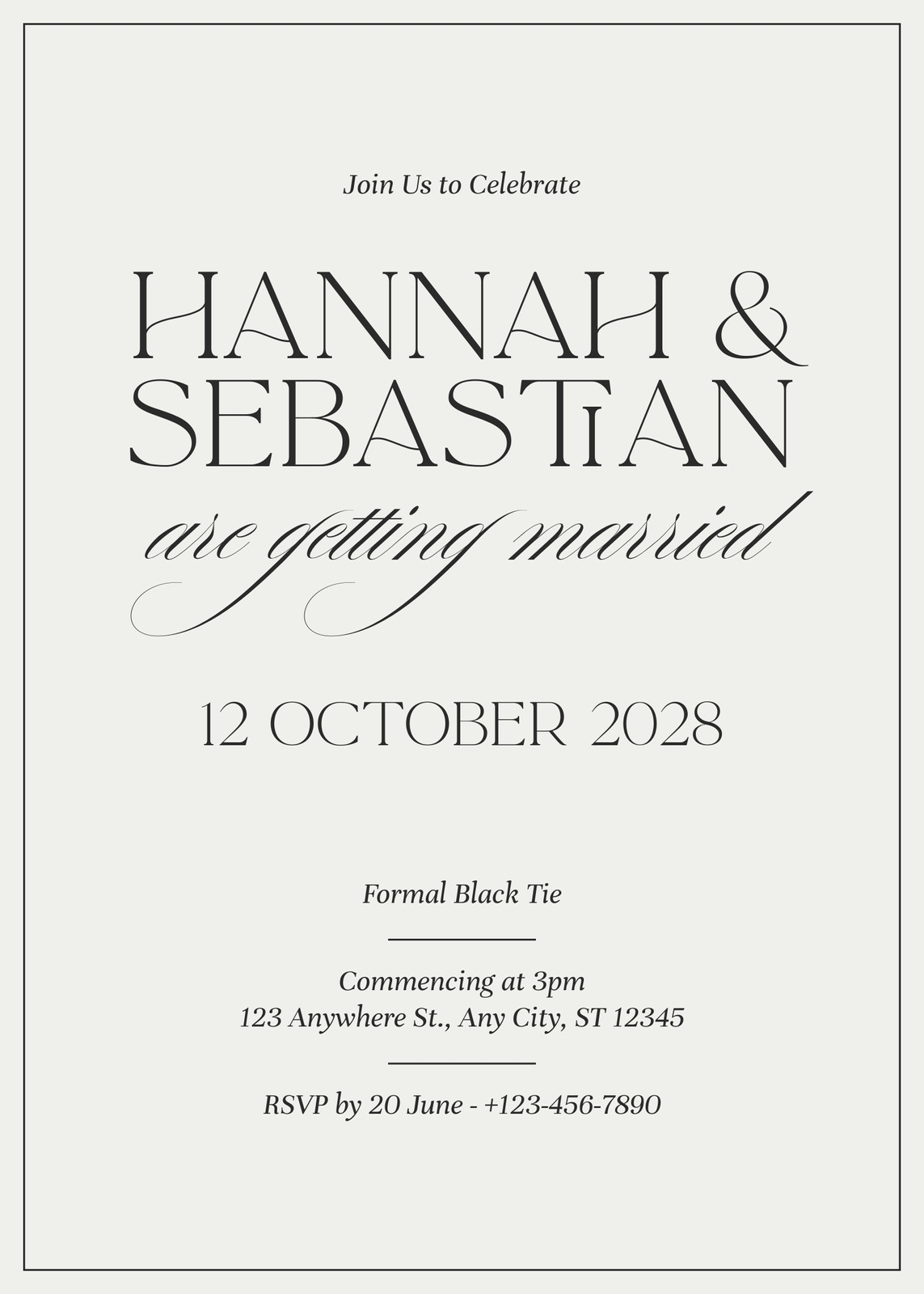 Cream Wedding Invitations