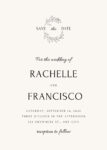 Cream Wedding Invitations
