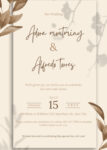 Cream Wedding Invitations