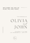 Cream Wedding Invitations