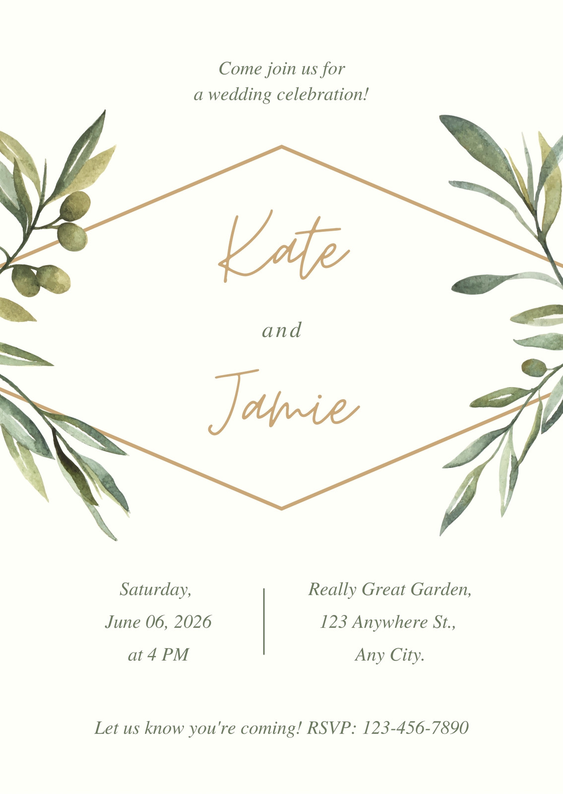 Cream Wedding Invitations