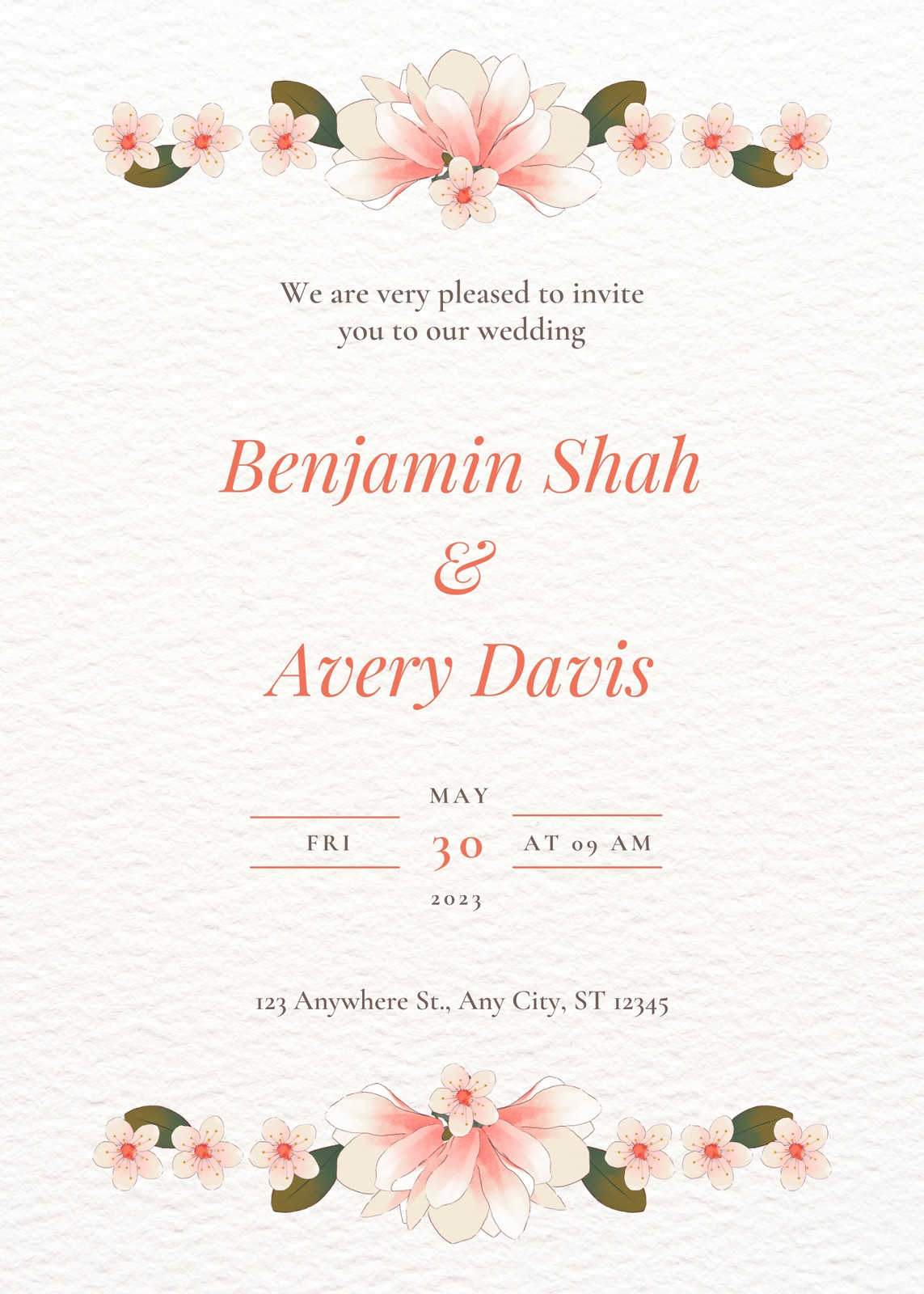 Cream Wedding Invitations