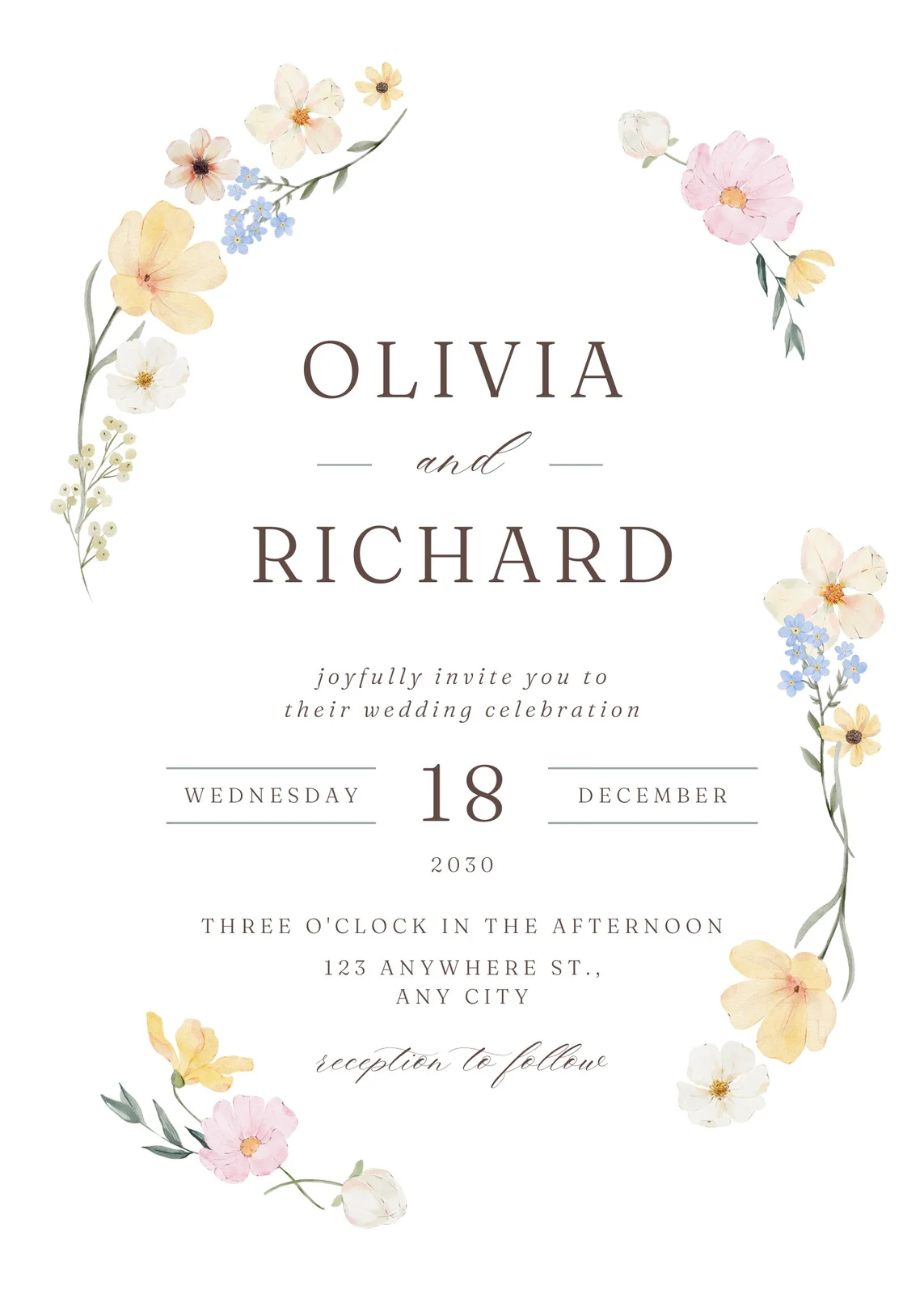 Floral Wedding Invitations