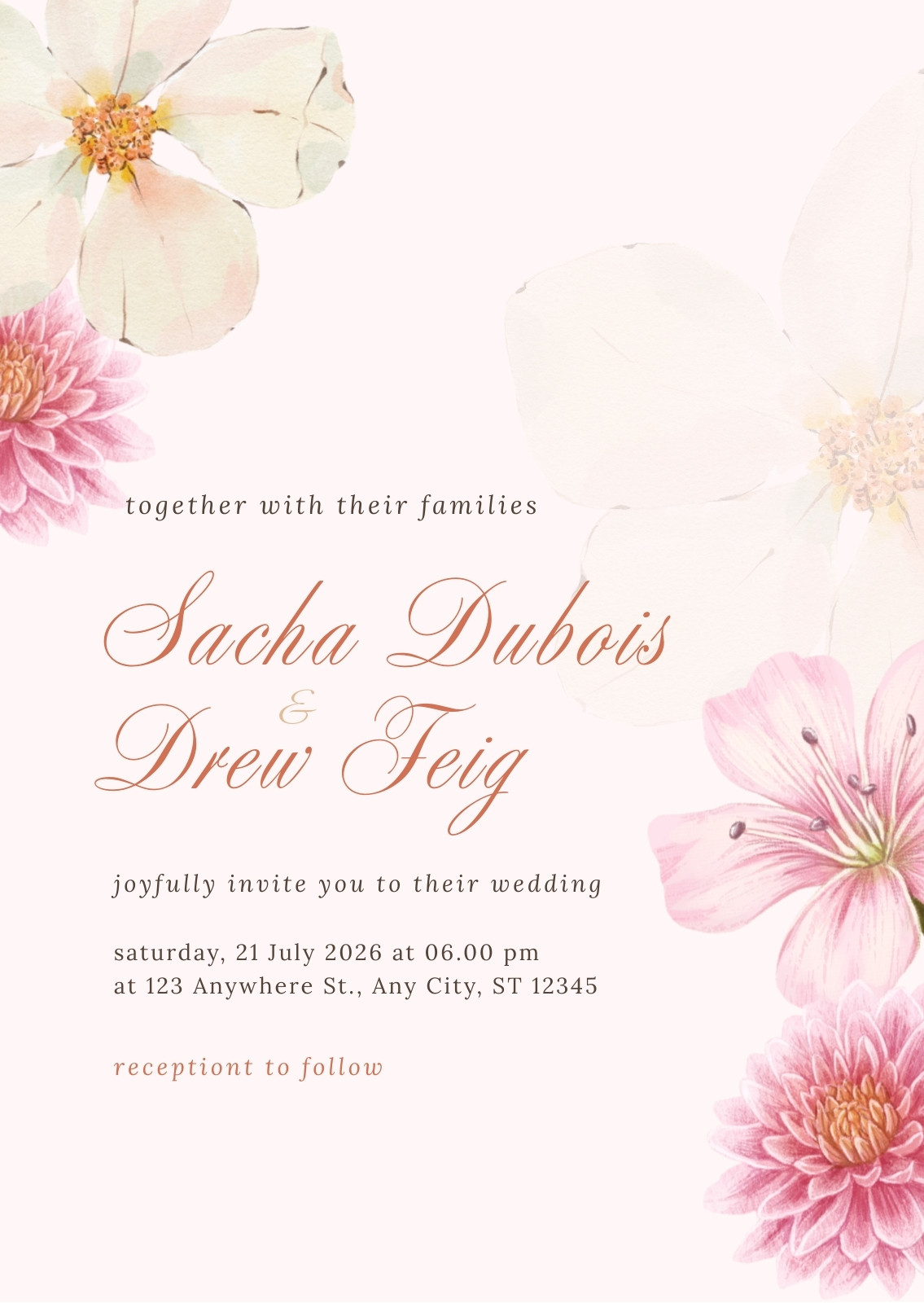 Floral Wedding Invitations