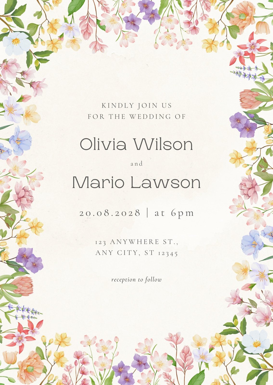 Floral Wedding Invitations