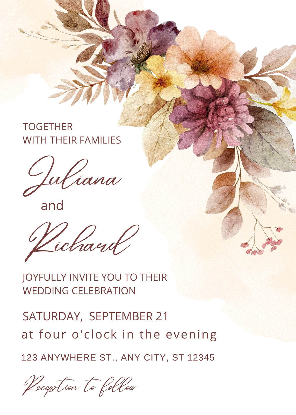 Floral Wedding Invitations