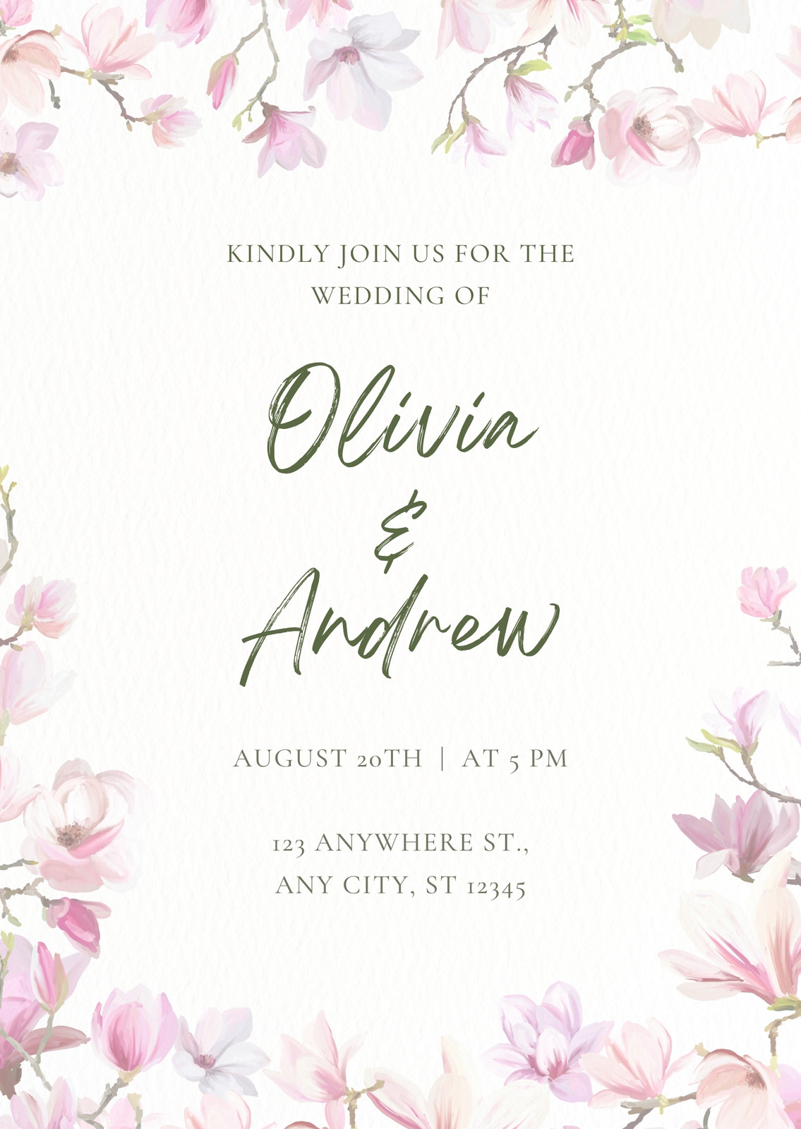 Floral Wedding Invitations
