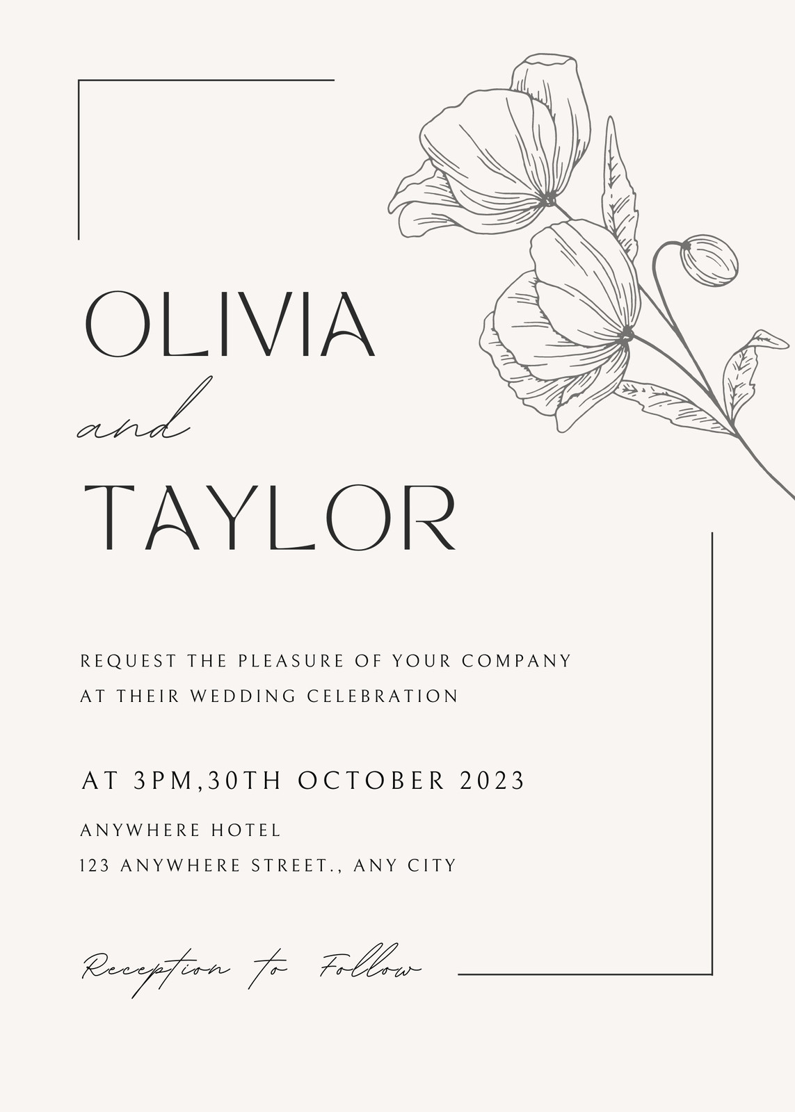 Floral Wedding Invitations