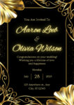 Gold Wedding Invitations