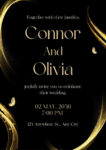 Gold Wedding Invitations