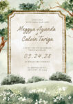 Green Wedding Invitations