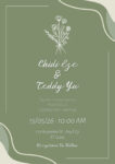 Green Wedding Invitations
