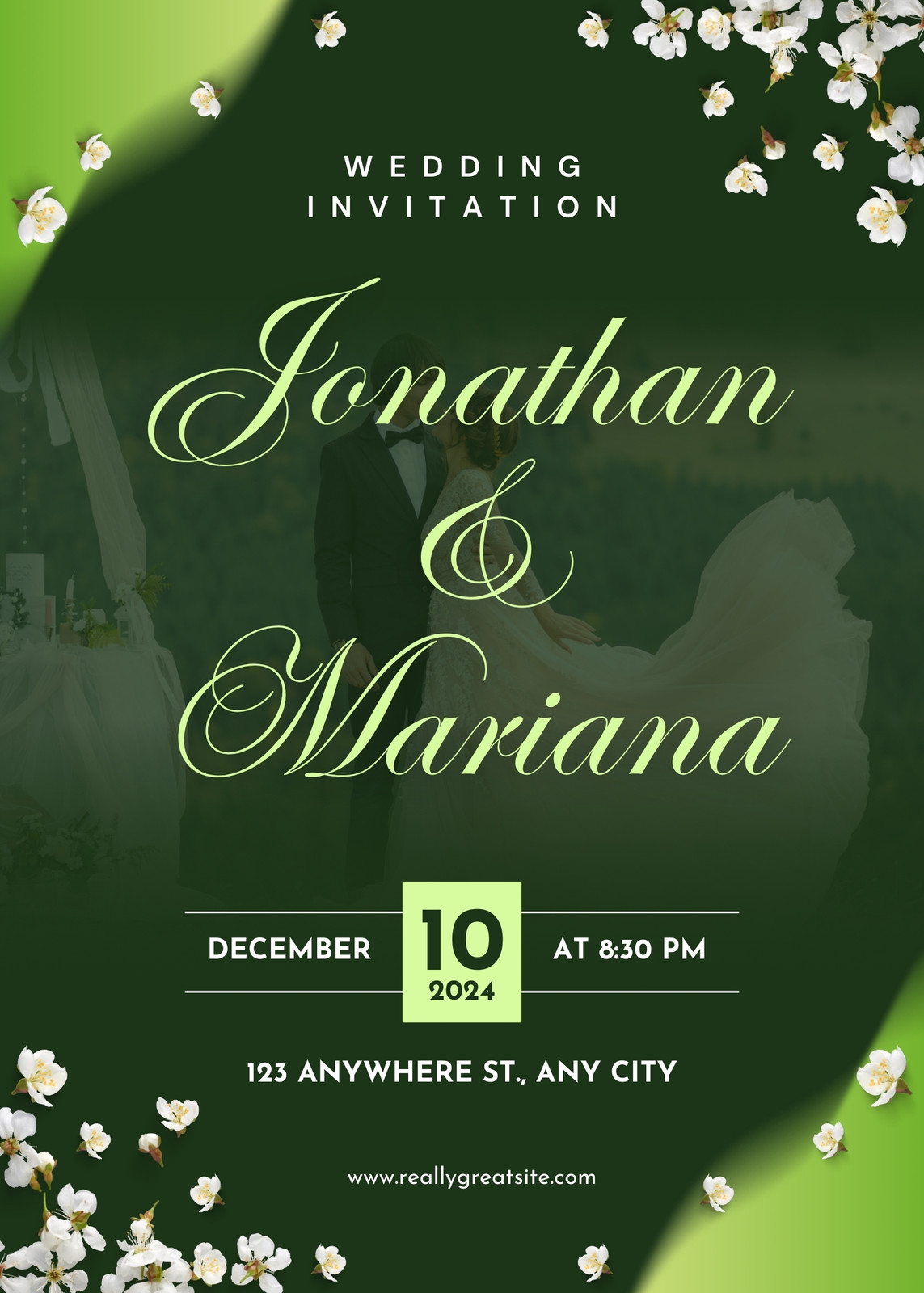 Green Wedding Invitations