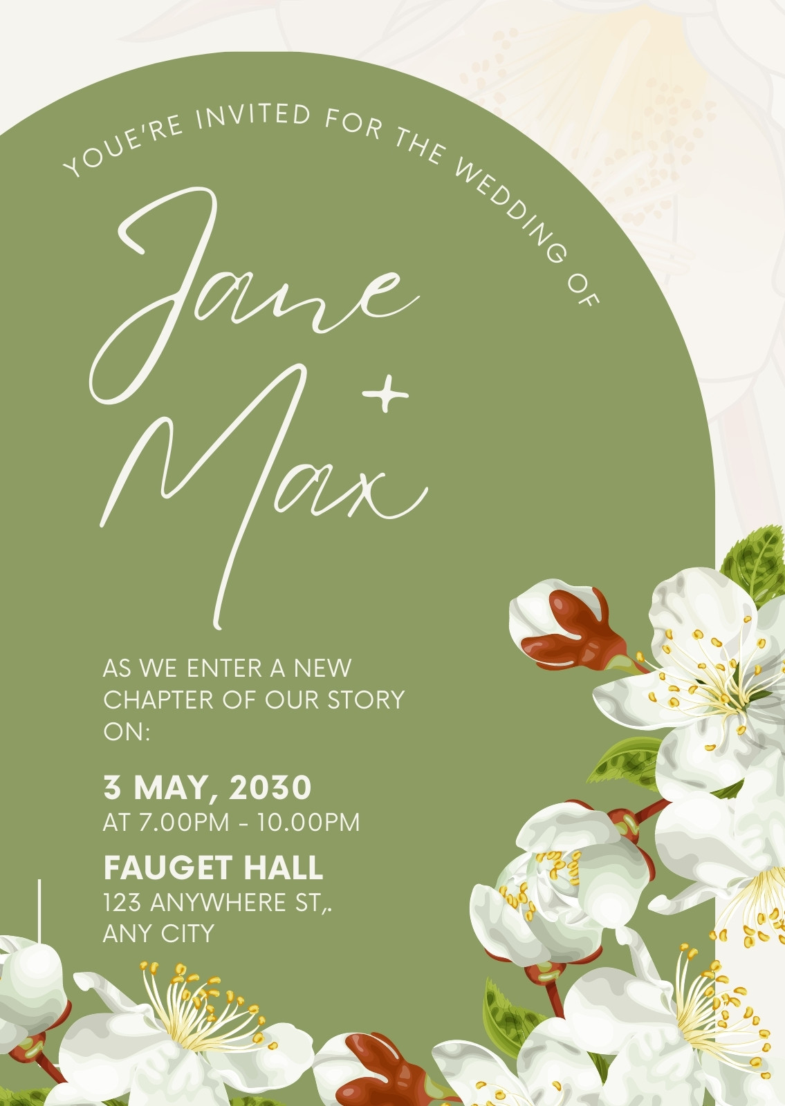 Green Wedding Invitations