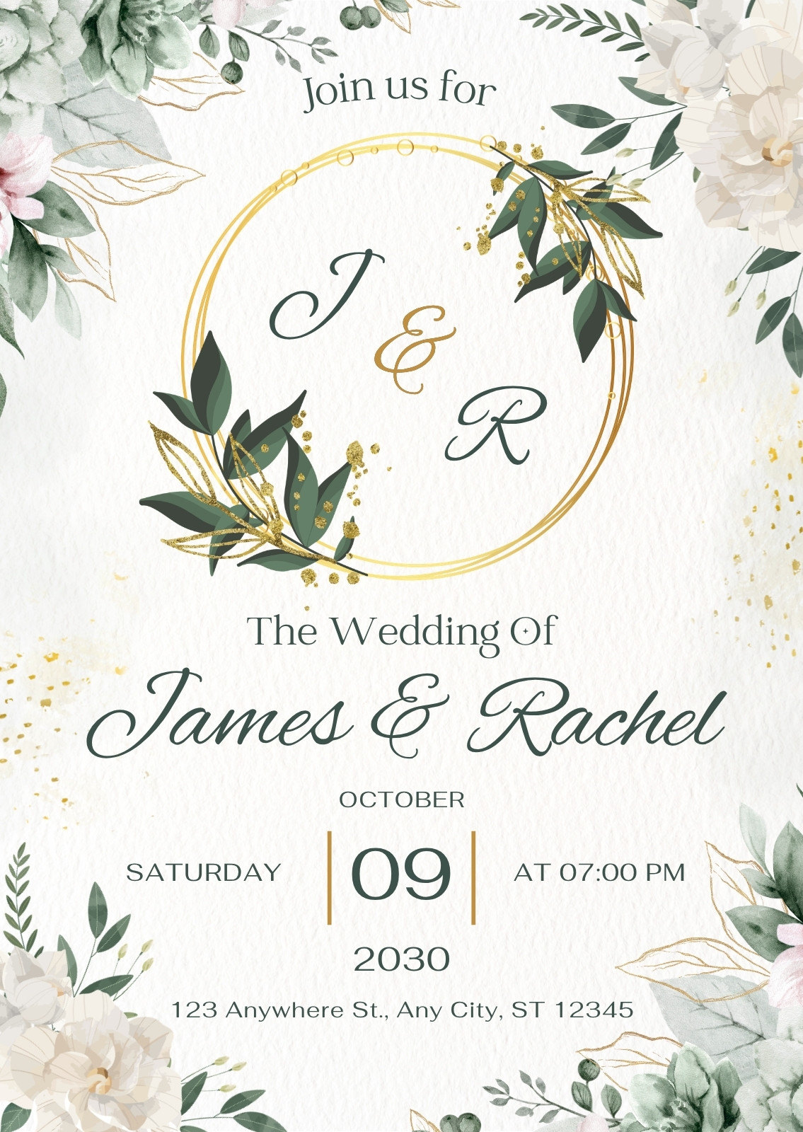 Green Wedding Invitations