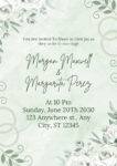 Green Wedding Invitations
