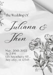 Grey Wedding Invitations