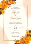 Orange Wedding Invitations