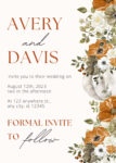 Orange Wedding Invitations