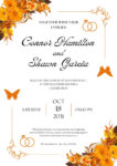 Orange Wedding Invitations