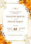 Orange Wedding Invitations