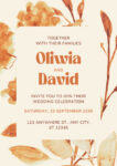Orange Wedding Invitations
