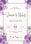 Purple Wedding Invitations