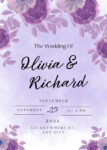 Purple Wedding Invitations