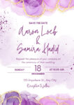 Purple Wedding Invitations
