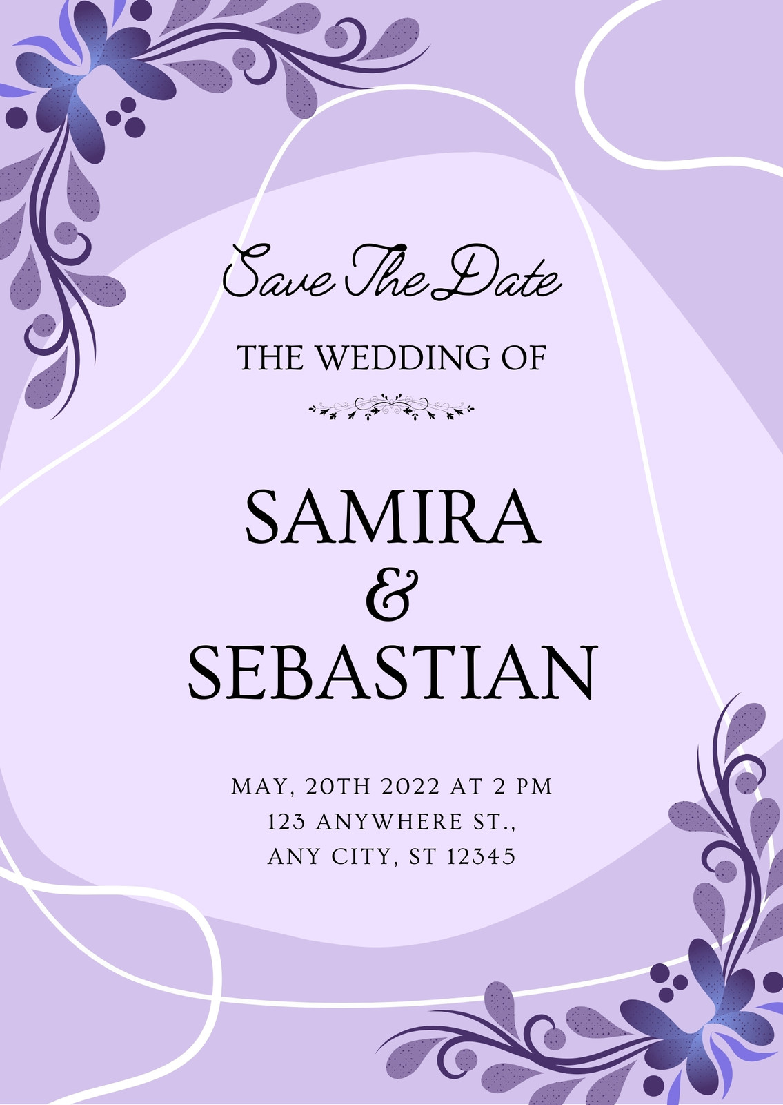 Purple Wedding Invitations