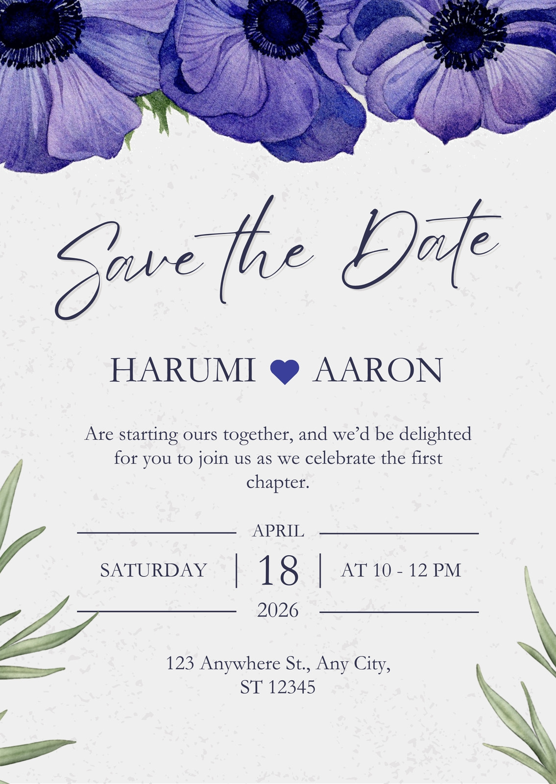 Purple Wedding Invitations